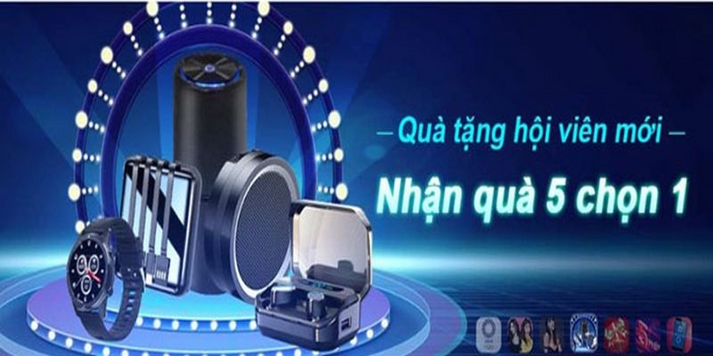 Chương trình tặng quà 5 chọn 1 hấp dẫn tại nhà cái KUBET